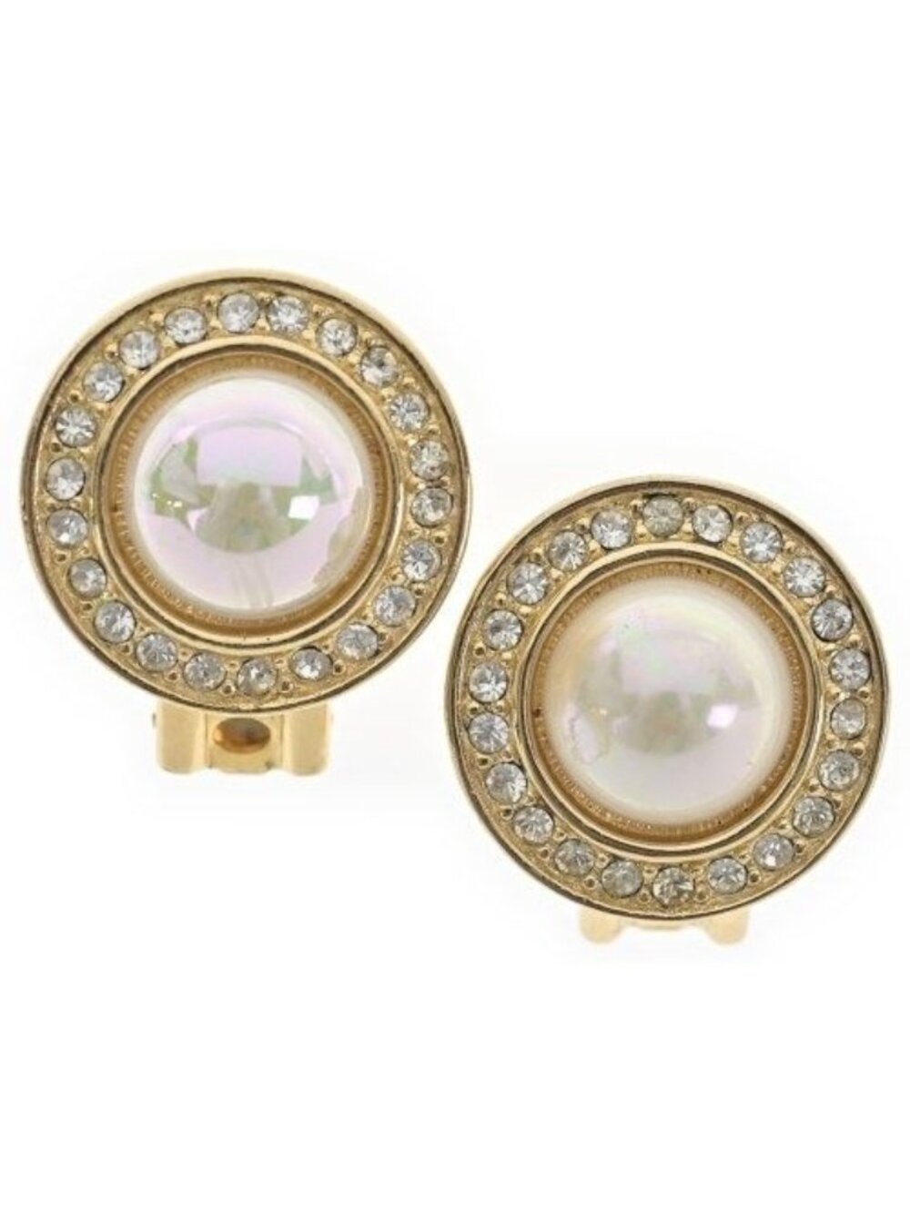 Dior Rhinestone Earrings Vintage